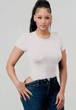 Just Exist Bodysuit(White)