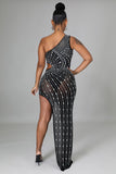 GROWN AND SEXY RHINESTONE DRESS - Feelin' Myself Boutique