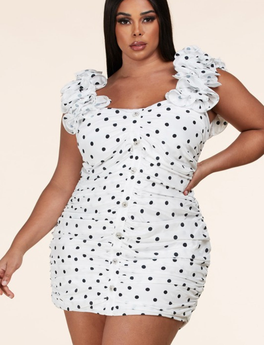 SWEET POLKA-DOT MINI DRESS - Feelin' Myself Boutique