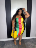 Jamaican Striped Dress