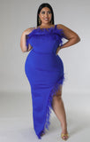 Luxury Essence Dress( Royal Blue)