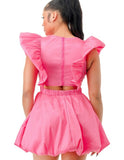 Baby Doll Dress (PLUS) Pink