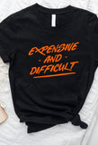 EXPENSIVE AND DIFFICULT T-SHIRT( Orange)