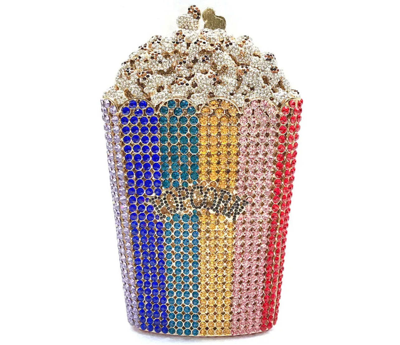 Luxury Crystal Popcorn Clutch - Feelin' Myself Boutique