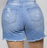 Distressed Denim Shorts - Feelin' Myself Boutique