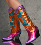 JuJu Jazzy Boots (Orange) - Feelin' Myself Boutique